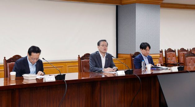 회의 주재하는 이형일 기재부 차관