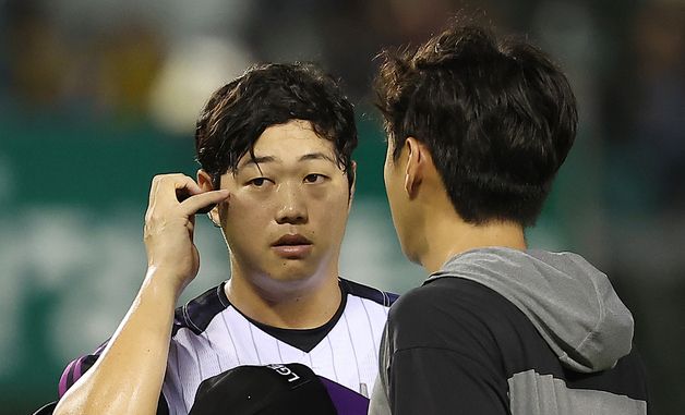 함덕주, 피치컴이 안들려