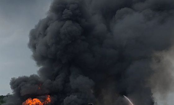 영천시 화학물질 취급 공장에 화재