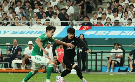 상암에 선 토트넘의 양민혁