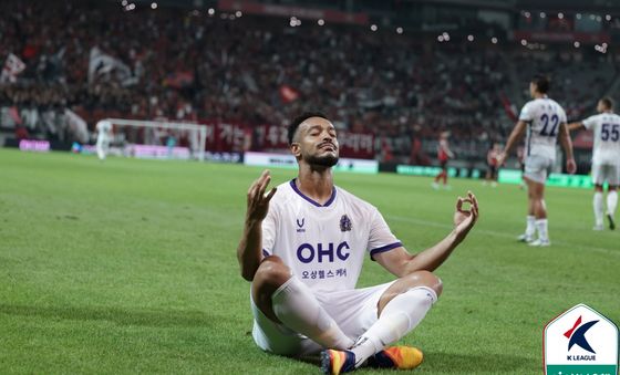 '결승골' 안양 모따의 세리머니