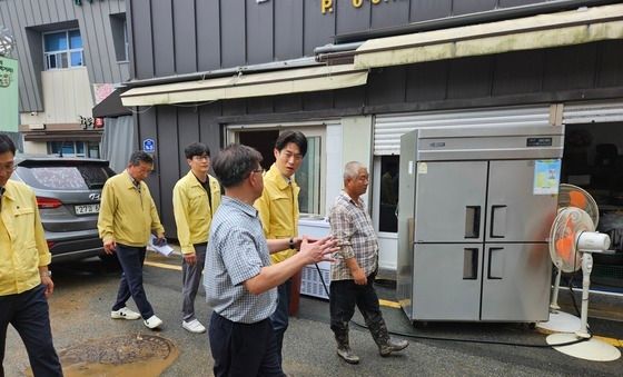 중기부 차관, 집중호우 피해 현장 방문