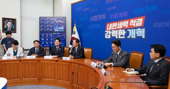 정청래 민주당 대표 국무총리 접견