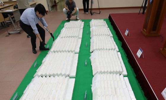 공개되는 시가 3000억 원 상당 코카인 600㎏