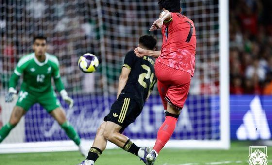 손흥민, 멕시코전 환상 발리 슈팅으로 동점골