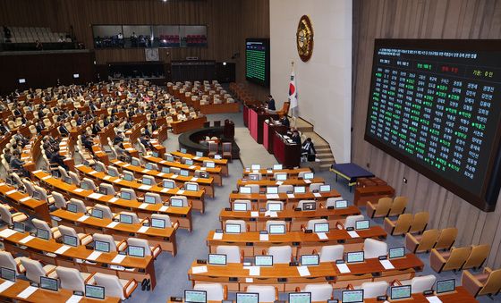 野 반발 속 통과되는 김건희 특검법