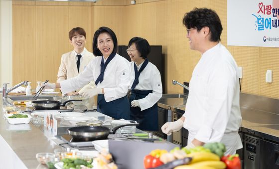 푸드 토크하는 김혜경 여사