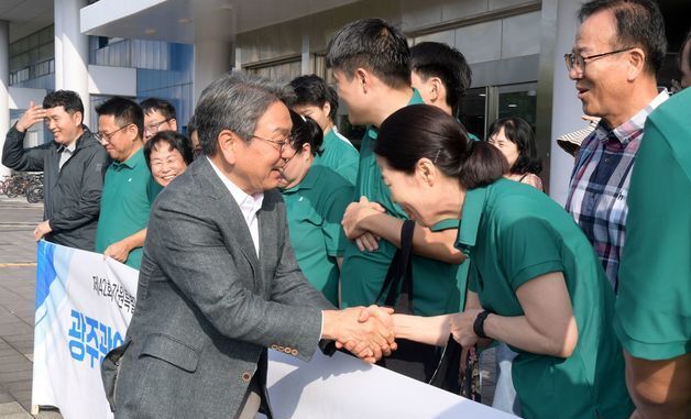 강기정 시장, 전국장애인기능경기대회 선수단 격려