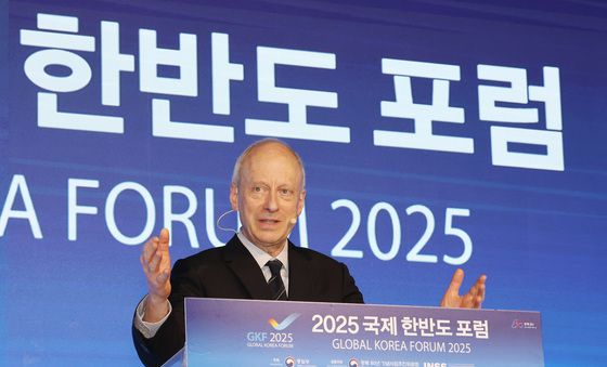 강연하는 마이클 샌델 교수