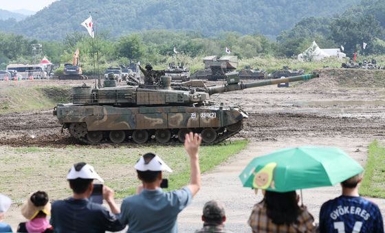 계룡군문화축제·지상군페스티벌 제병협동전투시범