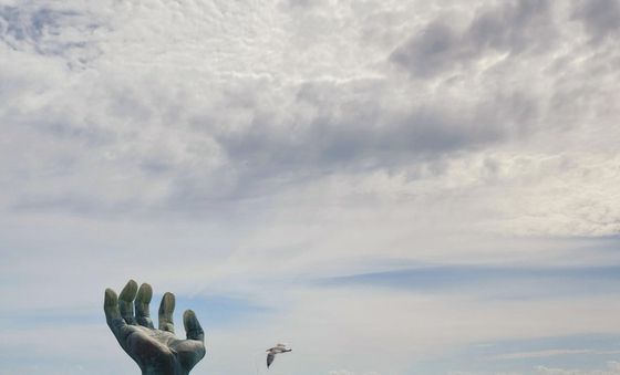 ;상생의 손 앞에서 독도는 우리 땅'