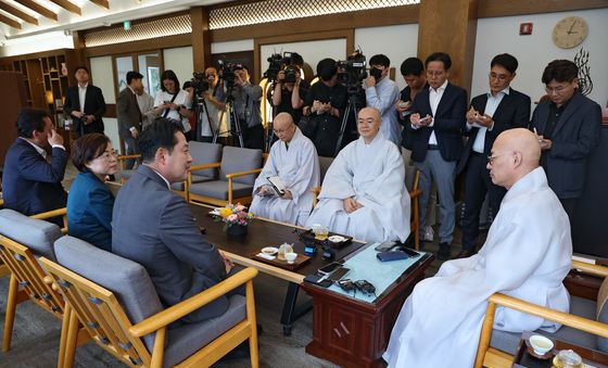 장동혁 국민의힘 대표, 조계종 총무원장 진우스님 예방
