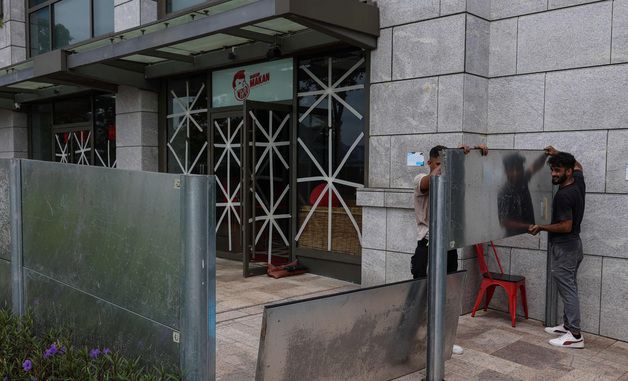 [포토] 태풍 '라가사' 상륙 앞둔 홍콩