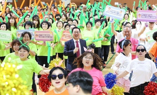 이장우 대전시장 자원봉사자와 함께