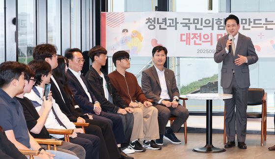 장동혁 국민의힘 대표, 대전 청년과 간담회