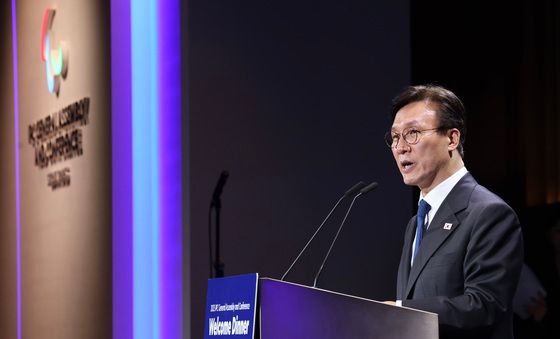 축사하는 김민석 국무총리