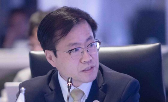 EAS 경제장관회의 발언하는 여한구 통상교섭본부장