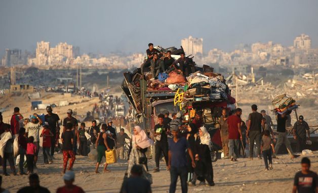 [포토] 피난 중인 팔레스타인인들