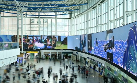 삼성전자, 초대형 미디어아트 디지털 옥외광고 선봬