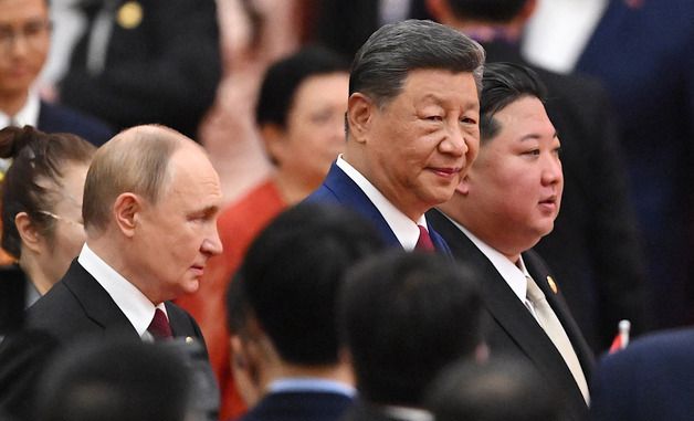 [포토] 리세셥 행사 참석한 김정은-시진핑-푸틴