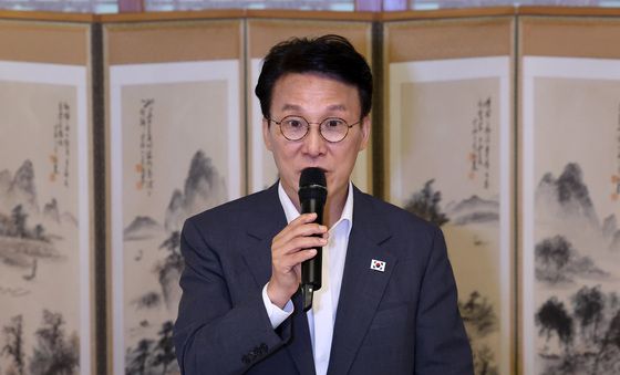 인사말하는 김민석 총리
