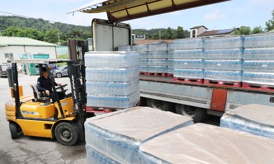 송파구, 생수 2만 병 긴급 지원