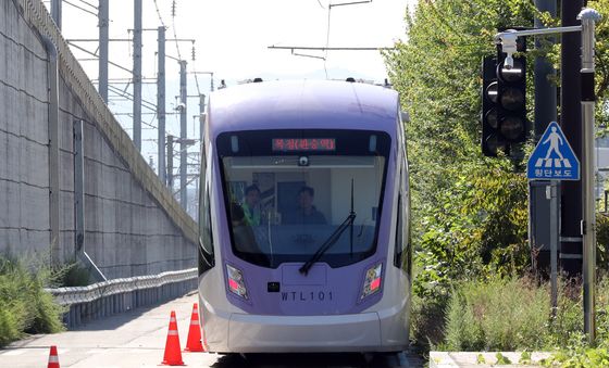 위례선 트램 예비주행 시험