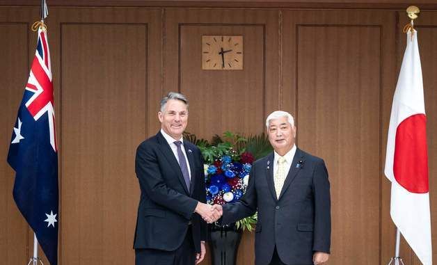 [포토] 호주 국방장관 만난 일 방위상
