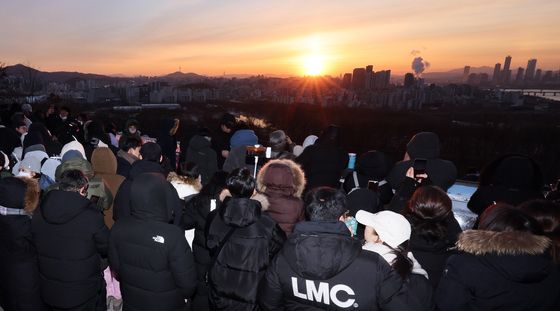 병오년, 첫 해돋이 찾은 시민들