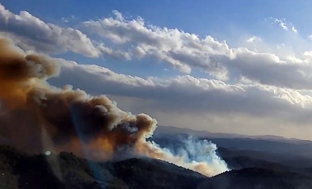 의성 비봉리 야산 화재…주민대피령