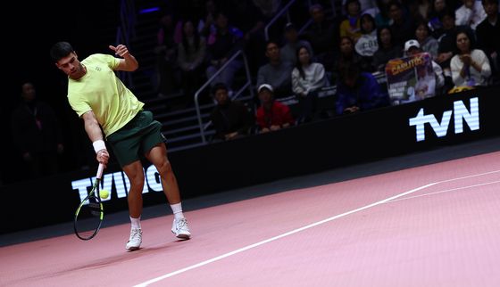 알카라스, 가볍게 툭