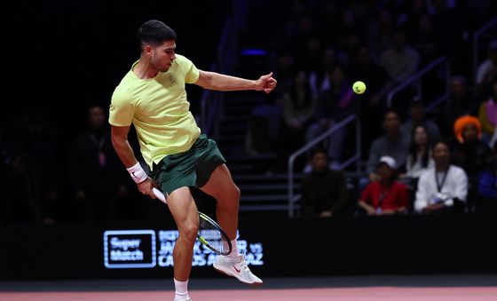 알카라스, 코트 위 재간둥이