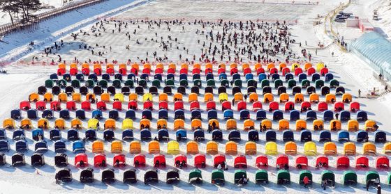 평창송어축제 찾은 시민들