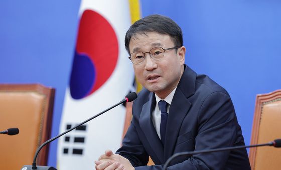 기자간담회하는 한병도