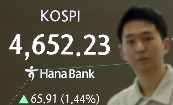 장중 4650선 돌파한 코스피