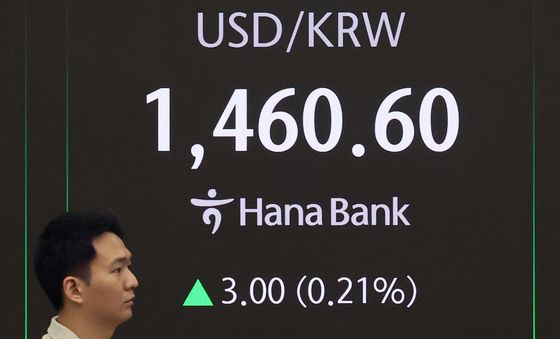 1460원선 돌파하며 장 출발한 원·달러 환율