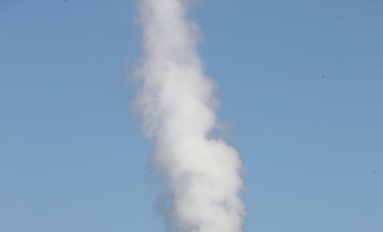 화재 아닙니다! '난방 수증기'