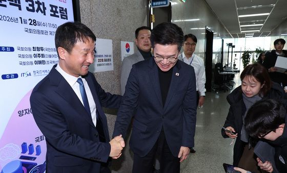 한병도 원내대표 면담하는 정원오 구청장