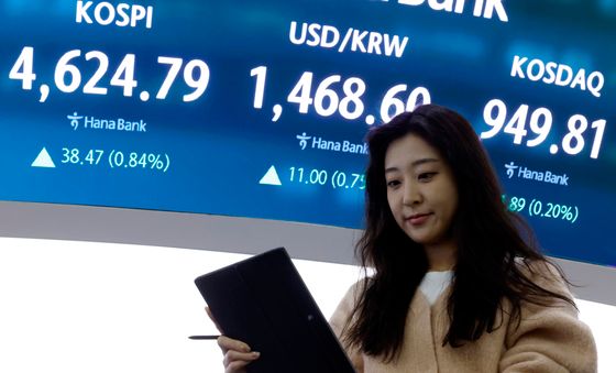 코스피, 0.84% 상승한 4624.79 마감…7거래일 연속 사상 최고