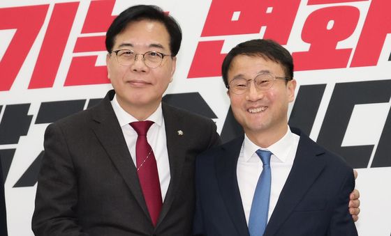 여야 원내대표 상견례