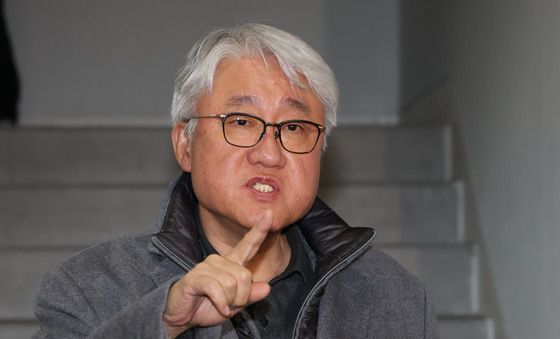 입장 밝히는 김정환 이사장, 서울 시내버스 노사협상 결렬