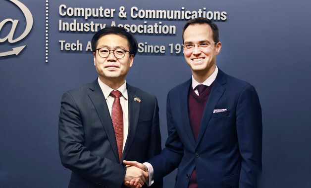 여한구 통상교섭본부장, 미국 CCIA 협회 회장 면담