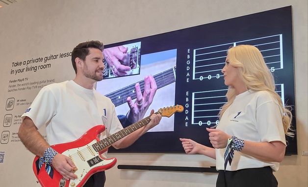 삼성전자, 대화면에서 즐기는 기타 레슨 '펜더 플레이 TV' 론칭
