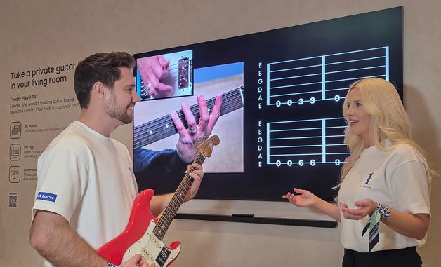 삼성전자, 대화면에서 즐기는 기타 레슨 '펜더 플레이 TV' 론칭