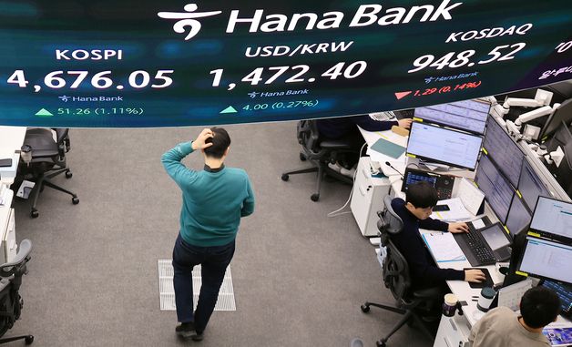 환율 다시 1470원대… 코스피 4670 돌파하며 역대 최고치