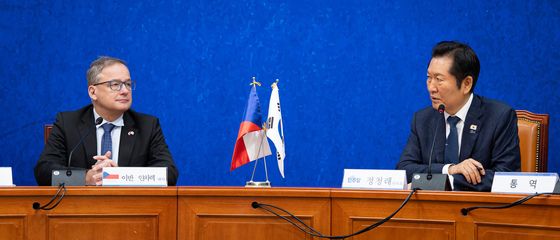 정청래 민주당 대표, 이반 얀차렉 주한체코대사 접견