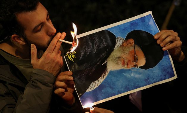 [포토] 런던서 열린 이란 反정부 시위대 연대 집회