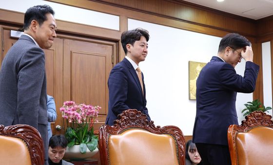 장동혁·우원식 접견하는 우원식 의장