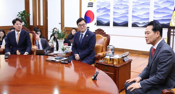 우원식 의장 찾은 장동혁·이준석