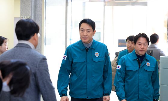 120다산콜센터 방문한 오세훈 시장